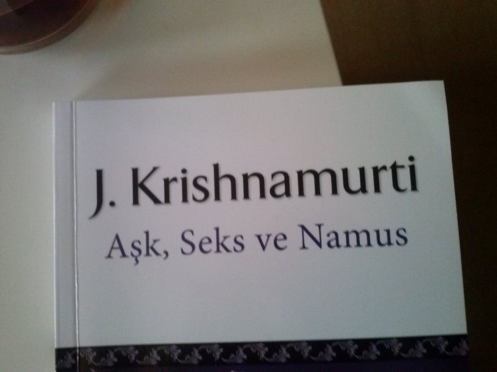 Krishnamurti me recuerda a una amiga
