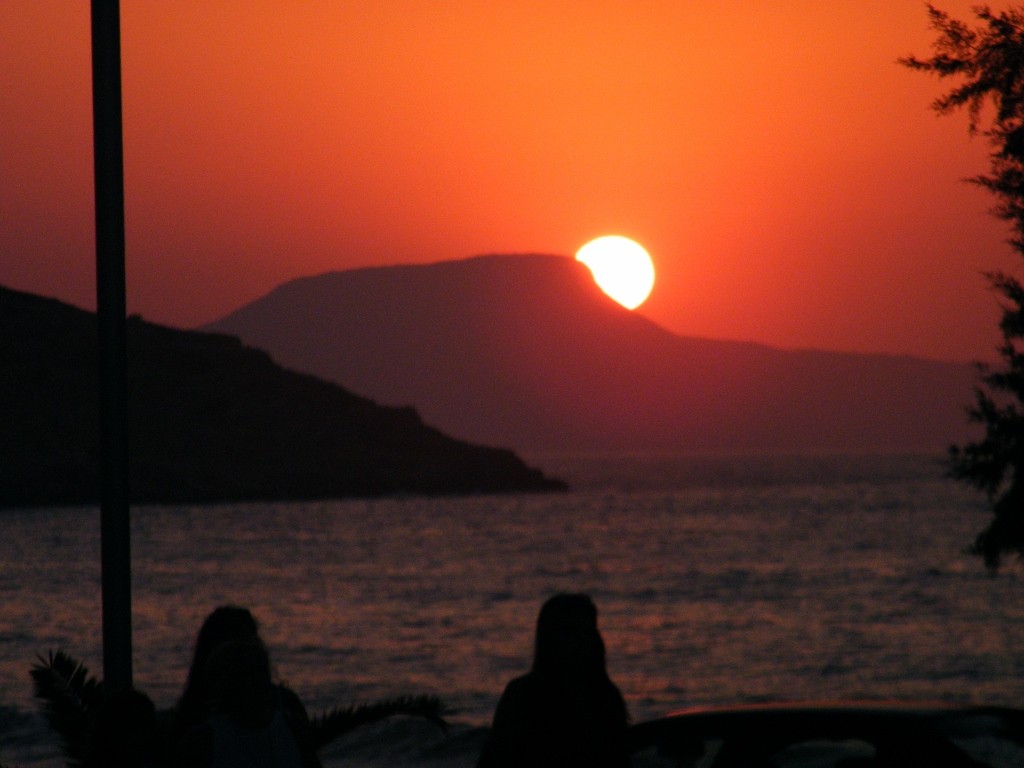Atardecer precioso en Chania, Creta. 