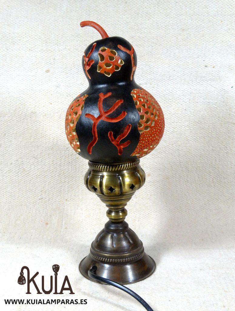 lámpara de calabaza de la zona de bodrum adaptada a la artesanía turca 
