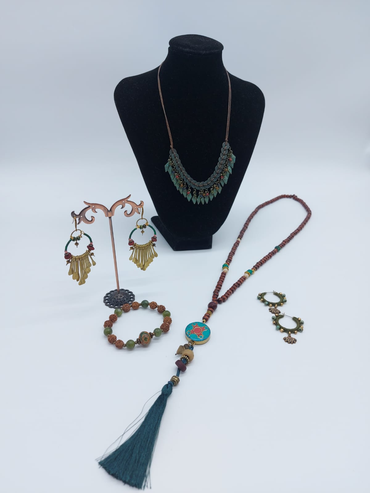 Collares y pendientes colección egeo turco almila shop 